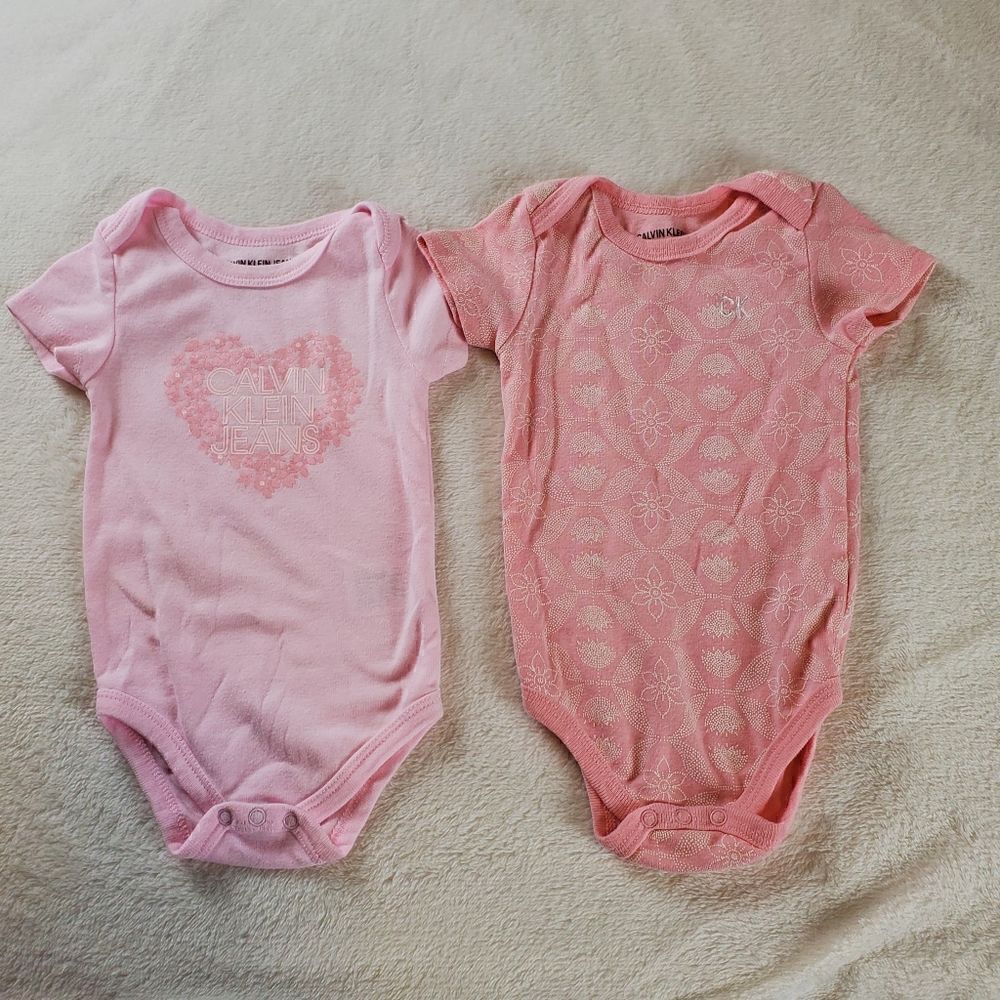 Lot of 2 Calvin Klein Bodysuits
